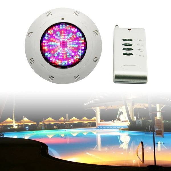 18W RGB with remote control pool light 252 Led Underwater Swimming Pool Light Lamp With Remote Control