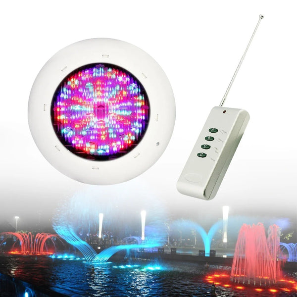 Wall Mounted Home Aquarium Swimming Pool Light RGB LED Underwater Pool Lights IP68 Waterproof Lamp 12V 36W+RF Remote Controller