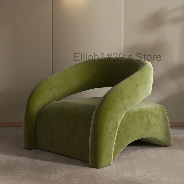 Green Ergonomic Gaming Chairs Accent Minimalist Advanced Back Lounge Chair Velvet club luxury