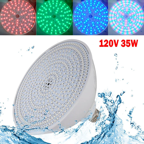 7Color Change Led Swimming Pool Light Bulb 120V 35W Fits Pentair/Hayward Fixture 120V 35W Color Change Led Swimming Pool Light