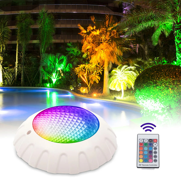 38W 12v LED RGB Swimming Pool Lights Underwater Lamp Waterproof Luminaire with Remote Control